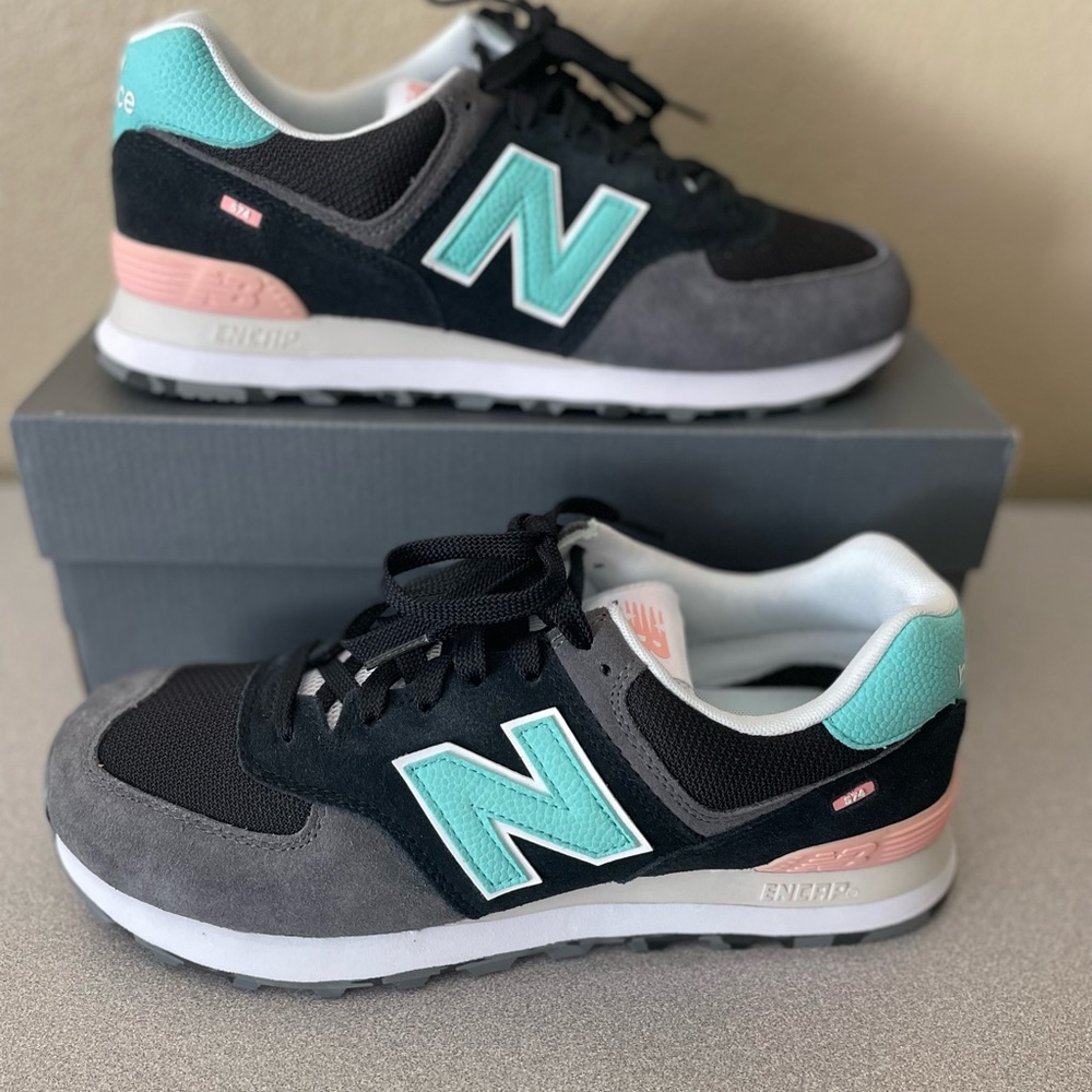 NIB Mens New balance 574 size 9.5 Model ML574UJC “Marble Pack”